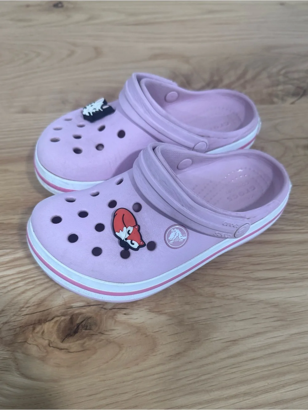 Kids Pink Crocs - Comfortable Slip-On Size 11 Toddler